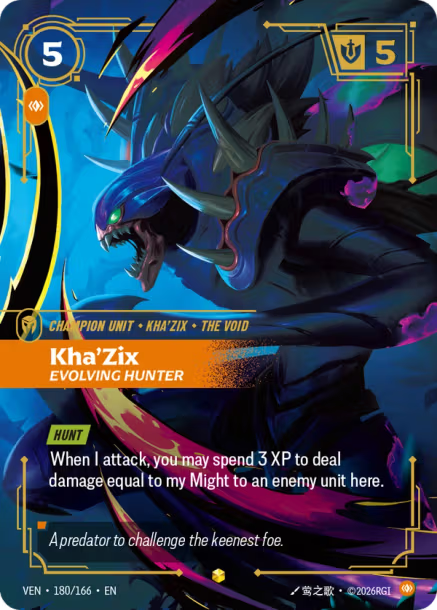 Kha'Zix, Evolving Hunter - 180/166 - Overnumbered