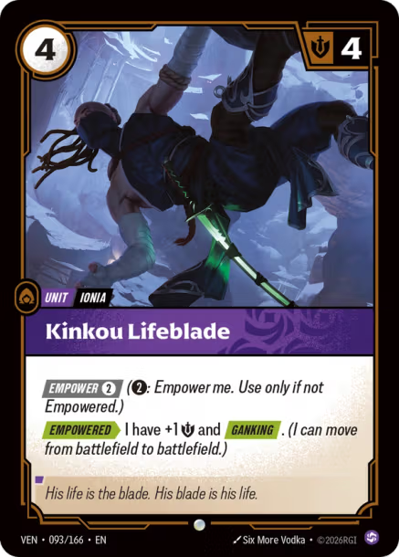 Kinkou Lifeblade - 093/166 - C Chaos