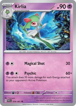 Kirlia - 028/091 - Paldean Fates 