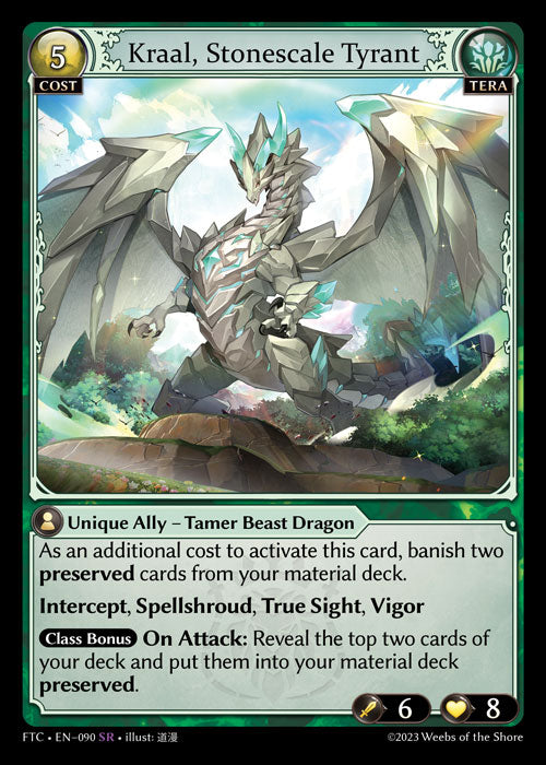 Kraal, Stonescale Tyrant - Fractured Crown - SR Tera