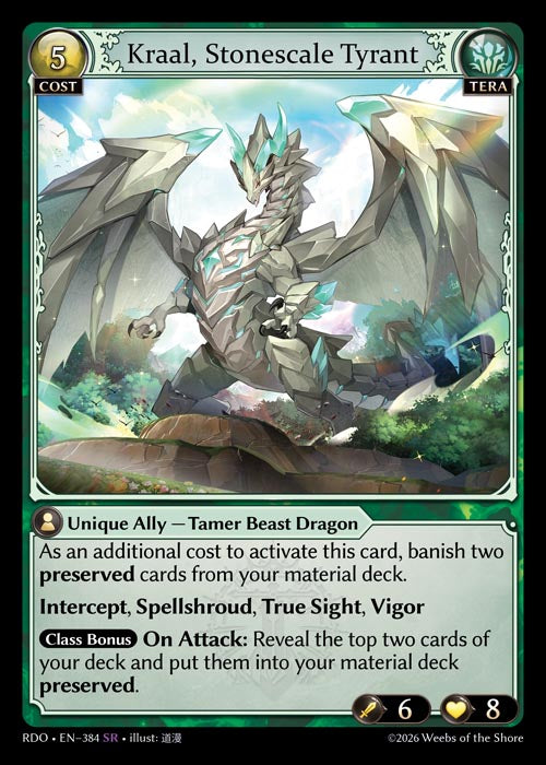 Kraal, Stonescale Tyrant - Radiant Origins - SR Tera