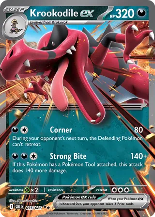Krookodile ex - 055/086 - Chaos Rising