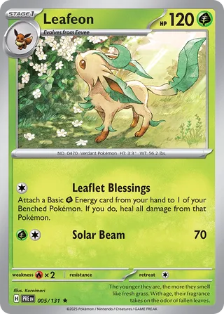 Leafeon - 005/131- Prismatic Evolutions