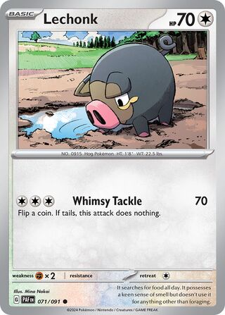 Lechonk - 071/091 - Paldean Fates 