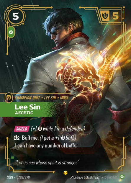Lee Sin, Ascetic - 078a/298 - Alternate Art