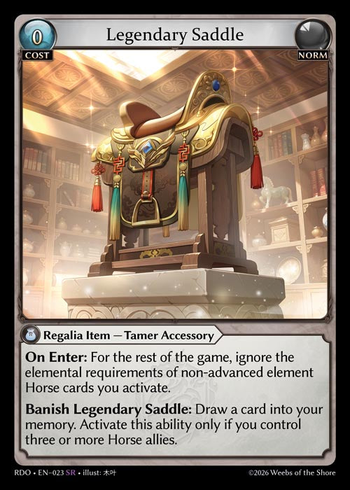 Legendary Saddle - Radiant Origins - SR Norm