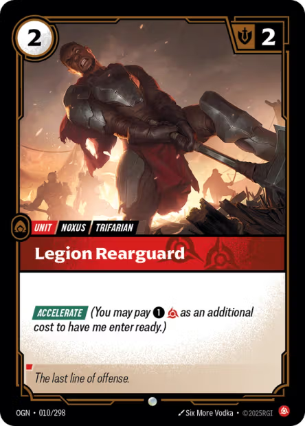 Legion Rearguard - 010/298 - C Fury