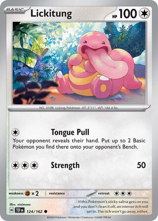 Lickitung - 124/162 - Temporal Forces 