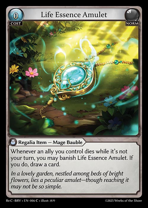 Life Essence Amulet - Merlin Re:Collection Brilliant Vestige - C Norm
