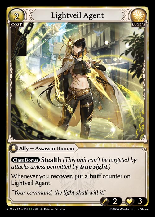 Lightveil Agent - Radiant Origins - U Luxem