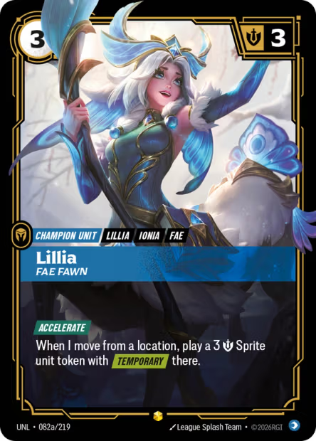 Lillia, Fae Fawn - 082a/219 - Alternate Art