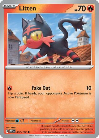 Litten - 032/162 - Temporal Forces 