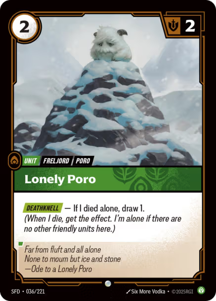 Lonely Poro - 036/221 - C Calm