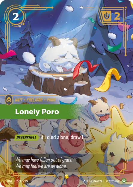Lonely Poro - 221/219 - Overnumbered