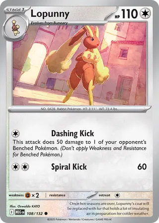 Lopunny - 108/132 - Mega Evolution
