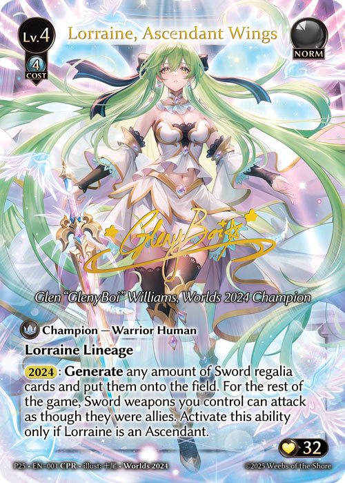 Lorraine, Ascendant Wings - Promotional Cards