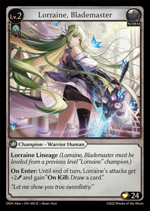 Lorraine, Blademaster - Dawn of Ashes