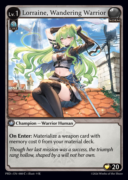 Lorraine, Wandering Warrior - .asphodel/paradise - C Norm