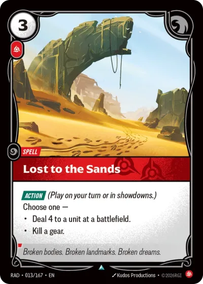 Lost to the Sands - 013/167 - U Fury
