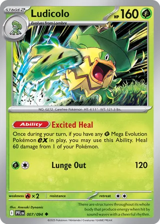 Ludicolo - 007/094 - Phantasmal Flames