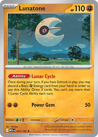 Lunatone - 074/132 - Mega Evolution