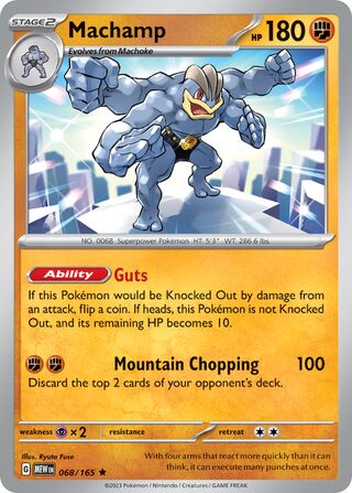 Machamp - 068/165 - 151 