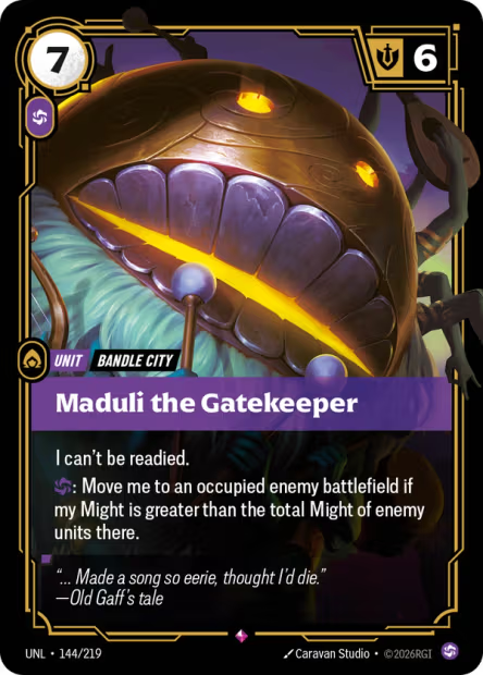 Maduli the Gatekeeper - 144/219 - R Chaos