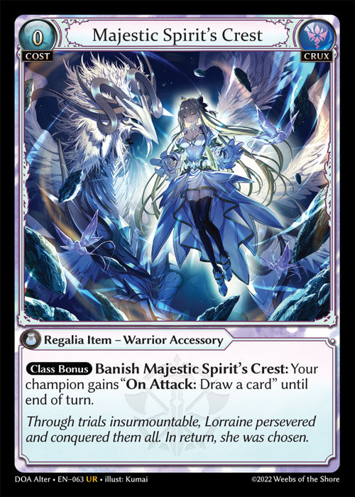 Majestic Spirit’s Crest - Dawn of Ashes