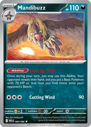 Mandibuzz - 064/086 - White Flare