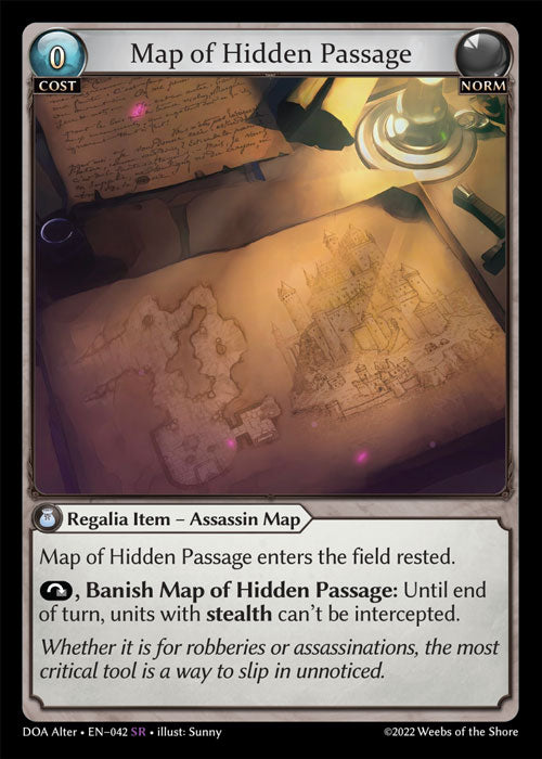 Map of Hidden Passage - Dawn of Ashes