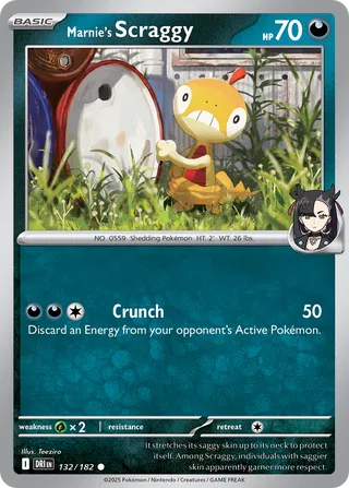 Marnie's Scraggy - 132/182 - Destined Rivals