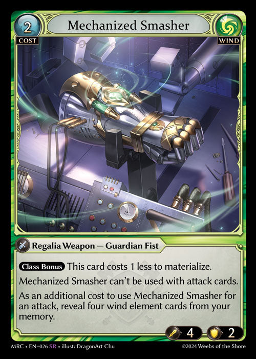 Mechanized Smasher - Mercurial Heart -  SR Wind