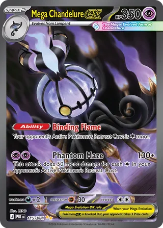 Mega Chandelure ex - 115/084 - Pitch Black