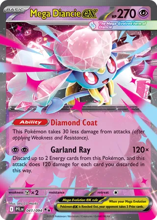 Mega Diancie ex - 036/094 - Phantasmal Flames