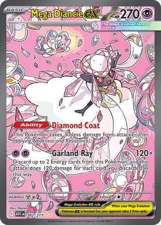 Mega Diancie ex - 282/217 - Ascended Heroes