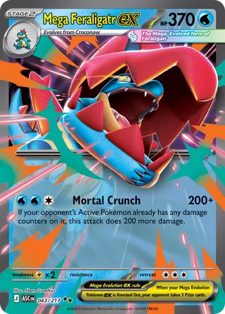 Mega Feraligatr ex - 043/217 - Ascended Heroes