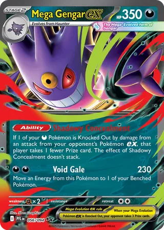 Mega Gengar ex - 056/094 - Phantasmal Flames
