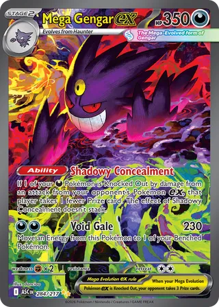 Mega Gengar ex - 284/217 - Ascended Heroes