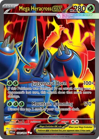 Mega Heracross ex - 108/094 - Phantasmal Flames