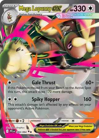 Mega Lopunny ex - 084/094 - Phantasmal Flames