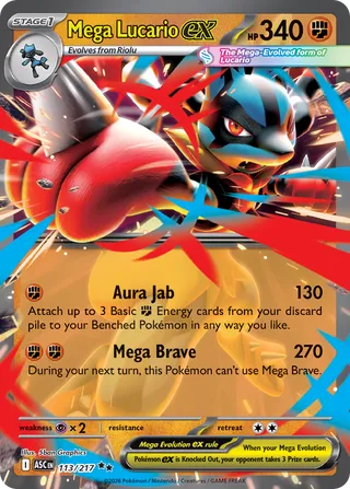 Mega Lucario ex - 113/217 - Ascended Heroes