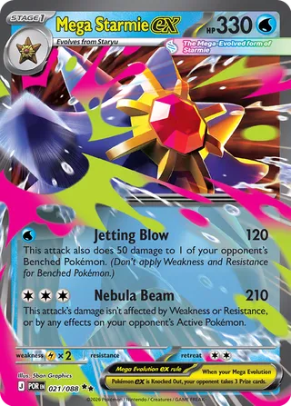 Mega Starmie ex - 021/088 - Perfect Order