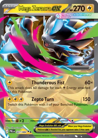 Mega Zeraora ex - 027/084 - Pitch Black