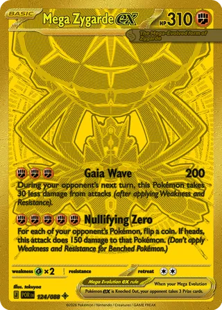 Mega Zygarde ex - 124/088 - Perfect Order