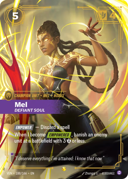 Mel, Defiant Soul - 188/166 - Overnumbered
