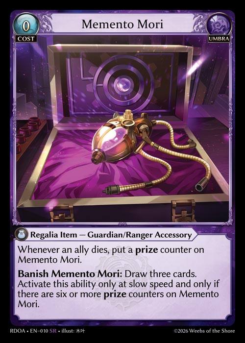 Memento Mori (Armaments) - Radiant Origins - SR Umbra