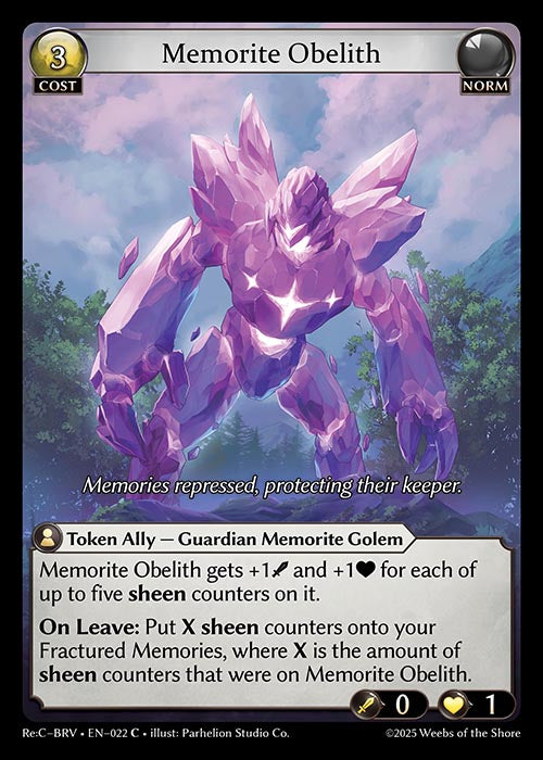 Memorite Obelith - Merlin Re:Collection Brilliant Vestige - C Norm
