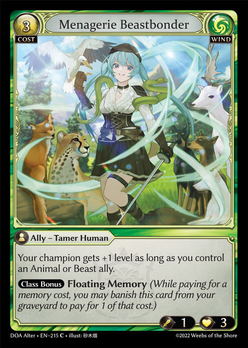 Menagerie Beastbonder - Dawn of Ashes