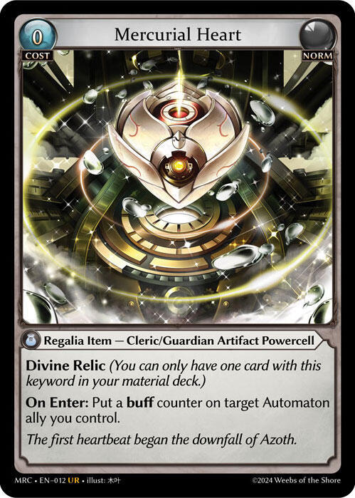 Mercurial Heart - 1st Mercurial Heart -  UR Norm