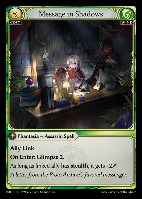 Message in Shadows - Radiant Origins - C Wind